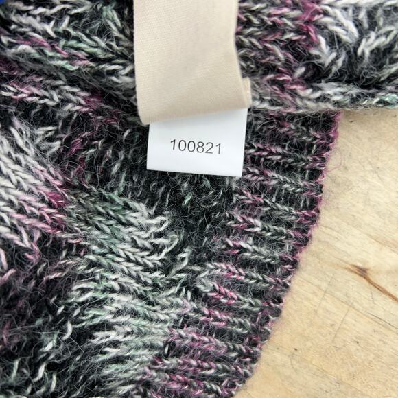 Soft Surroundings Womens Size S/M Sweater Cardigan Black Grey Knit Open - Picture 14 of 15